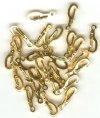 25 14mm Self Closing Gold Clasps