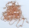 25 Pairs of Bright Copper Fish Hook Earrings