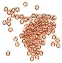 100 3mm Bright Copper Jump Rings