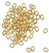 100 5x4mm Gold Plated Jump Rings
