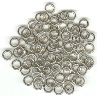 100 8mm Nickel Plated Jump Rings