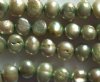 FWP 16inch Strand of 7 to 8mm Light Olivine Flat Sided Pearls