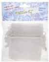 Dazzle-It! 12 Piece 2.5X3" Small White Sheer Gift Bags. 