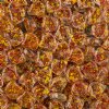 10 Grams 7.5mm Crystal Red Yellow Confetti Splash Czech Glass Ginko Leaf Beads