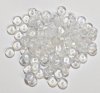 100 2x6mm Transparent Crystal Iris Lustre Rondelle Beads