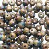 100 4mm Opaque Olivine Travertine Round Glass Beads