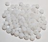 100 4x6mm Milky White Flattened Melon Spacer Beads
