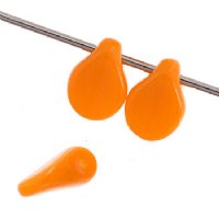 69, 5x7mm Orange Alabaster Pip Beads