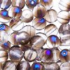 100 6mm Round Transparent Crystal Azuro Glass Beads