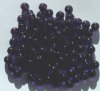 100 6mm Round Transparent Tanzanite Glass Beads