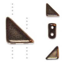 5.3g of 6mm Dark Bronze Two-Hole Tango Glass Beads