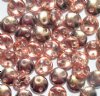 50 6mm Apollo Gold Two Hole Glass Lentil Beads