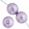16 inch strand of 6mm Light Purple Round Glass Pearl Beads