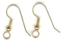 GF2505 1 Pair Gold Filled Fish Hook Ear Wires