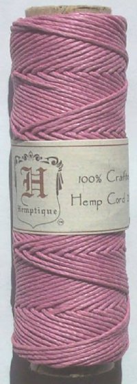 Hemptique 20lb 105 Feet Pink Cord (Spool)