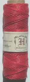 Hemptique 20lb 205 Feet Red Cord (Spool)