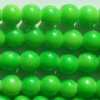 66 6mm Round Neon Green Chinese Crystal Beads