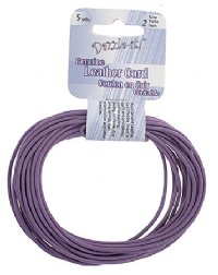 5 yards of 2mm Violet Leather Cord