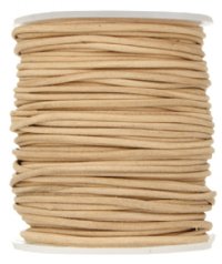 25 Meters of .5mm Natural Leather Cord