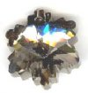 1 14mm Chromium Machine Cut Crystal Snowflake Pendant