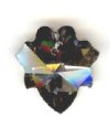 1 16mm Chromium Machine Cut Crystal Leaf Pendant