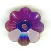1 12mm Amethyst AB Preciosa Flower Bead
