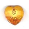 1 10mm Preciosa Tangerine Heart