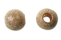 10 14mm Round Bright Gold Plated Stardust Beads