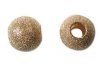 10 14mm Round Bright Gold Plated Stardust Beads
