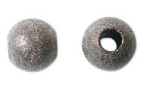 10 12mm Round Gunmetal Plated Stardust Beads