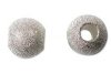 10 12mm Round Bright Silver Plated Stardust Beads