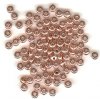 100 2x4mm Bright Copper Plated Rondelle Metal Beads