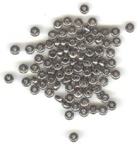 100 2x4mm Gunmetal Plated Rondelle Beads