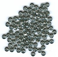 100 3x5mm UFO Gunmetal Metal Beads