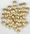 50 4x7mm Brass UFO Spacer Beads