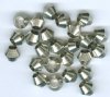 25 8x7mm Nickel Bicone Metal Beads
