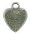1 6mm German Silver Heart Stamping Blank Pendant / Signature Tag