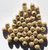 40 6mm Round Champagne Miracle Beads