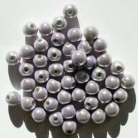 40 6mm Round Light Lilac Miracle Beads