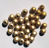 25 8mm Round Champagne Miracle Beads