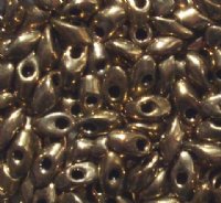 LM0457 - 10 Grams Metallic Bronze 4x7mm Long Miyuki Magatama Drop Beads