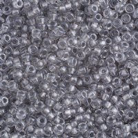 SB6-0242 22g of Sparkling Pewter Lined Crystal 6/0 Miyuki Seed Beads