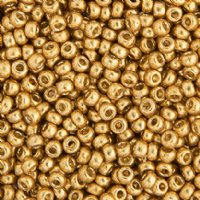 SB6-4202 22g of Duracoat Galvanized Gold 6/0 Miyuki Seed Beads
