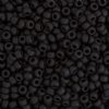 SB6-0401F 22g of Matte Opaque Black 6/0 Miyuki Seed Beads