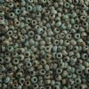 SB6-4514 22g of Opaque Turquoise Blue Picasso 6/0 Miyuki Seed Beads
