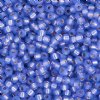 SB6-0649 22g of Silverlined Dyed Violet Alabaster 6/0 Miyuki Seed Beads