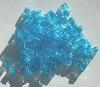 10 grams of 4x4mm Transparent Aqua Miyuki Cubes