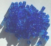 10 grams of 4x4mm Transparent Sapphire Miyuki Cubes