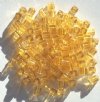 10 grams of 4x4mm Transparent Topaz Miyuki Cubes