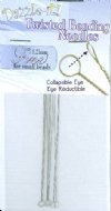 Fine 0.23mm Twisted Beading Needles - Pack of 10
